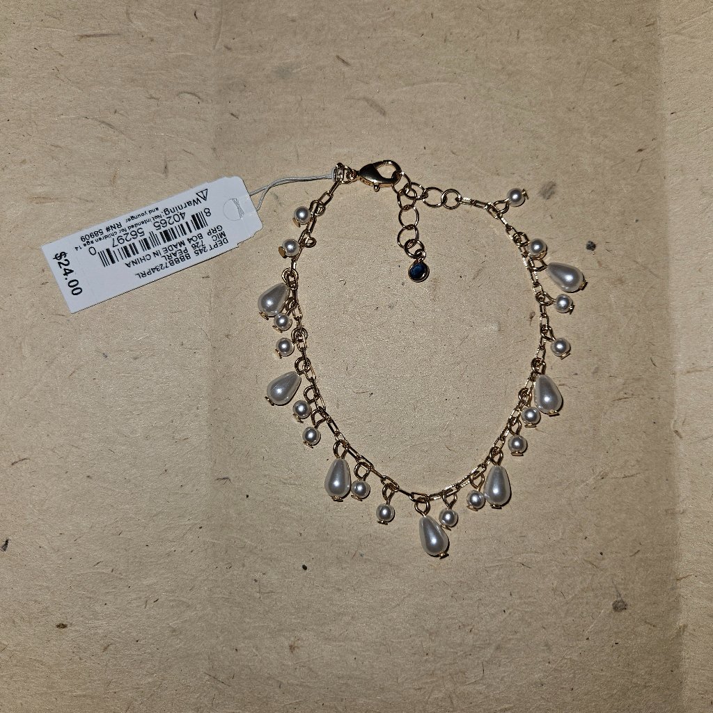 Nwt Borrowed & Blue By Southern Living Faux Pearl Bracelet